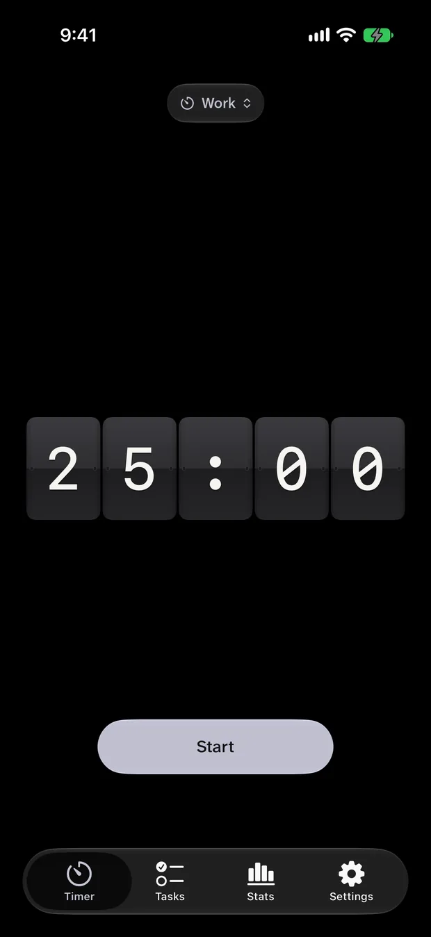 Flap Pomodoro on iPhone