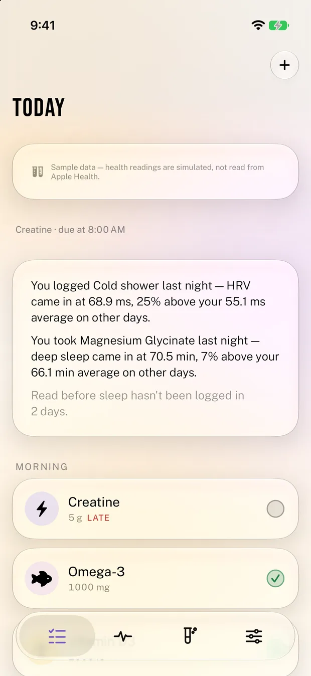 Stack on iPhone